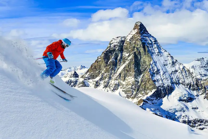 Skiing in Switzerland
