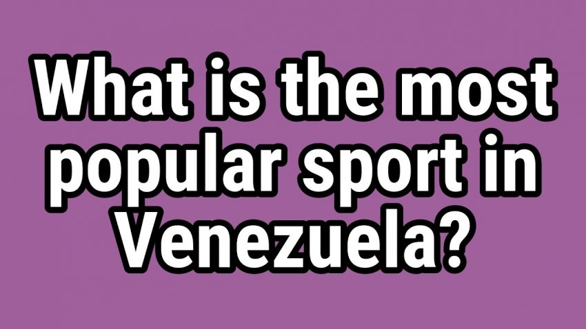 Most Popular Sport In Venezuela