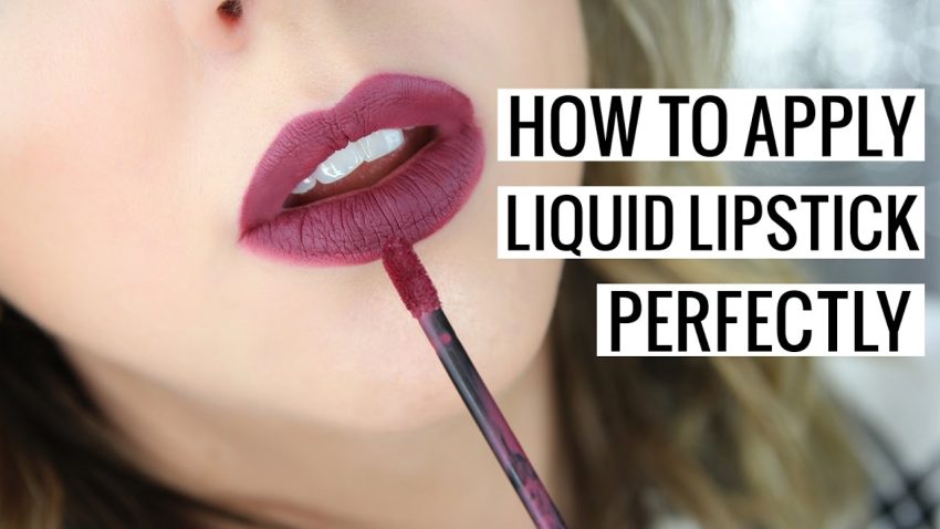 How To Apply Liquid Lipstick